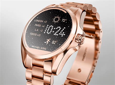 smartwatch goud michael kors|rose gold mk smart watch.